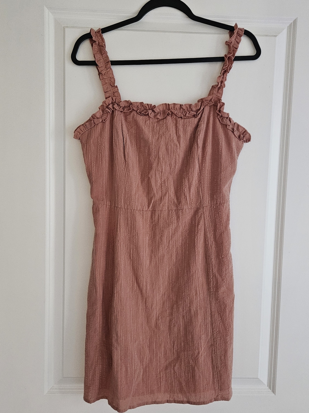 Sadie & Sage Sunbaked Clay Ruffle Strap Sundress-  Size M - NWT